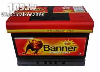 Akkumulátor BANNER Power Bull 12V 74Ah személyautó akkumulátor jobb+